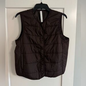 Zella Brown Puffer Vest